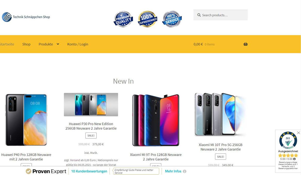 Fake-Shop: technik-schnaeppchen-shop.de (2021)