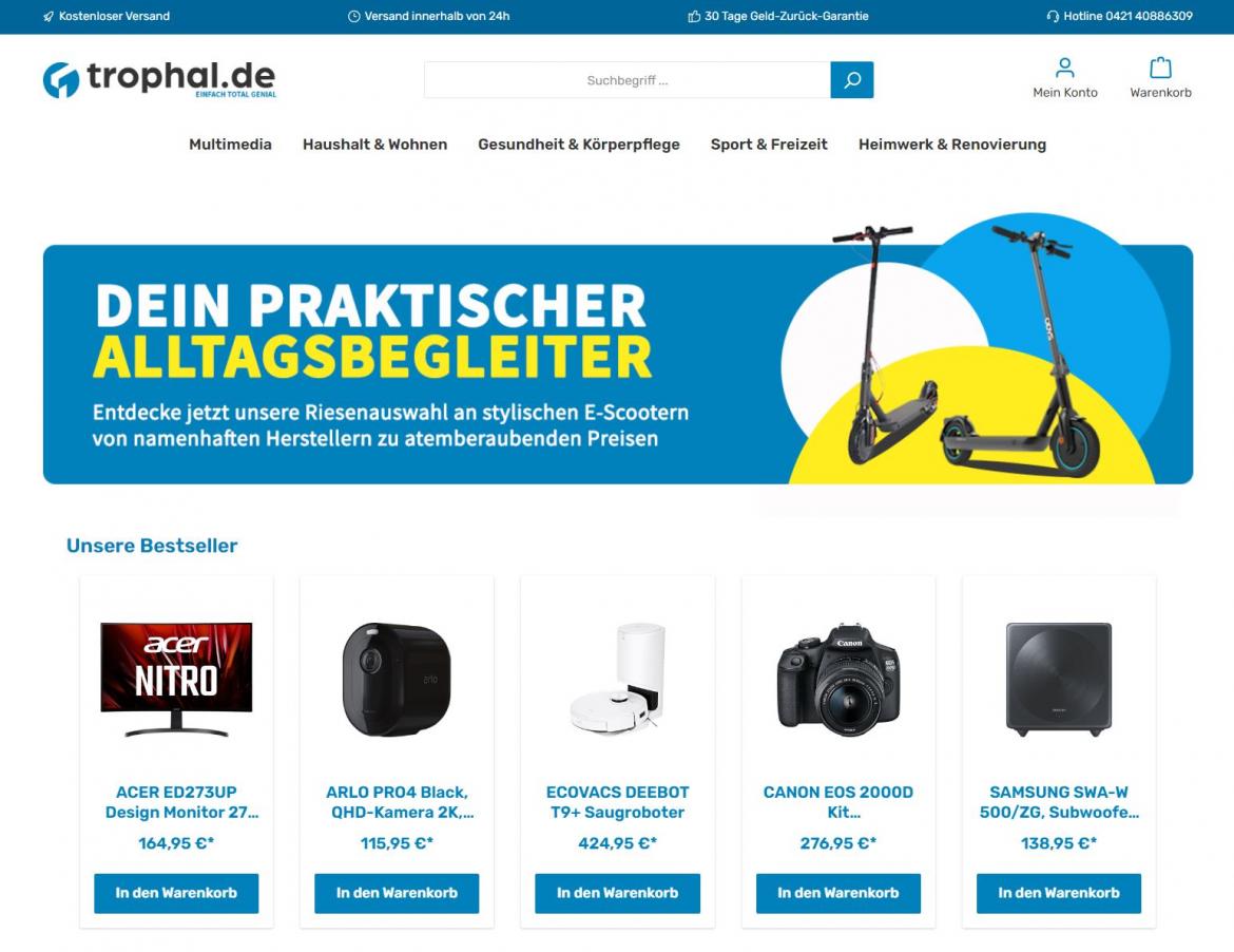 Fake-Shop: trophal.de (2022)