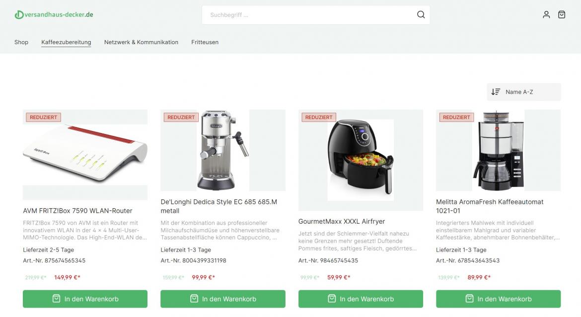 Fake-Shop: versandhaus-decker.de (2022)