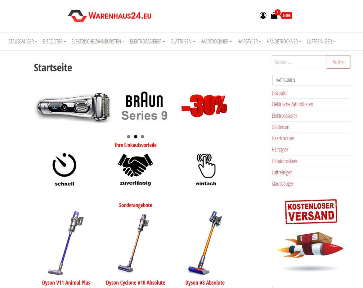 Fake-Shop: warenhaus.eu (2021)