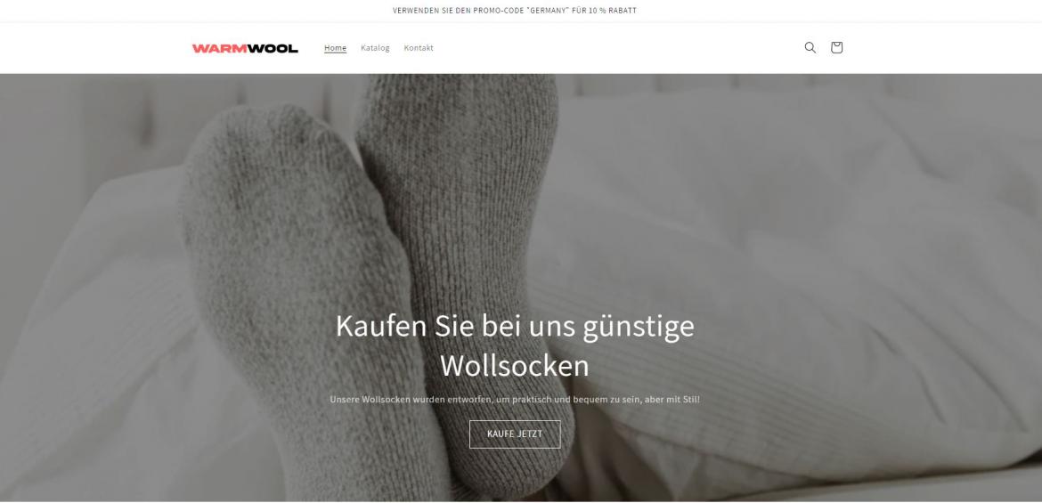 Fake-Shop: warmwool.de (2023)