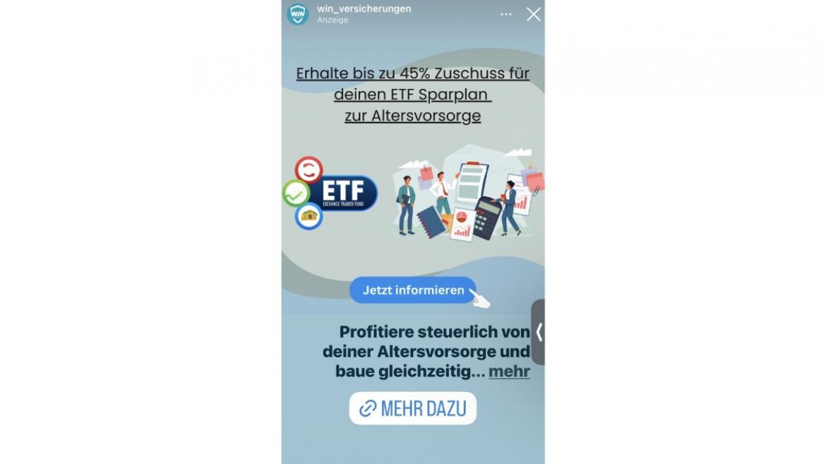 Finanzwerbung: Win Versicherungen (Frauen)