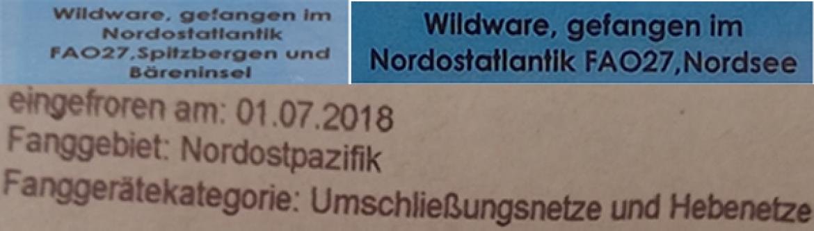 Fisch: Deklaration der Herkunft von Meeresfisch