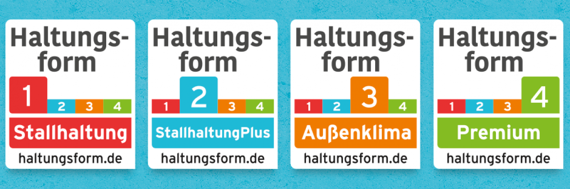 Fleisch: Haltungsform-Label des Handels