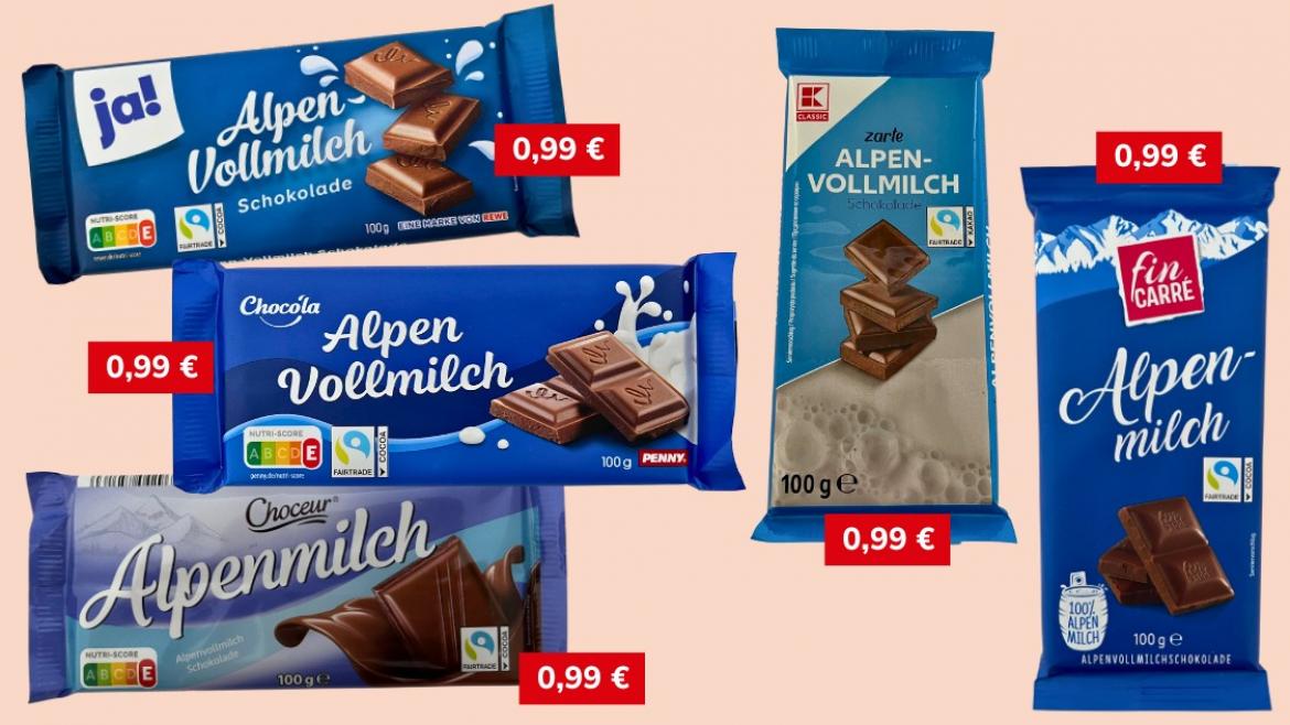 Vollmilchschokolade: Günstige Vollmilchschokolade mit Fairtrade-Siegel (2025)