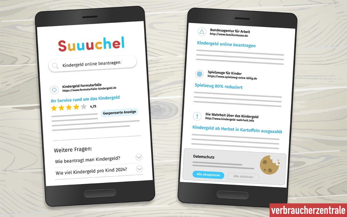 Grafik zu prominent platzierten Ergebnissen in Suchmaschinen