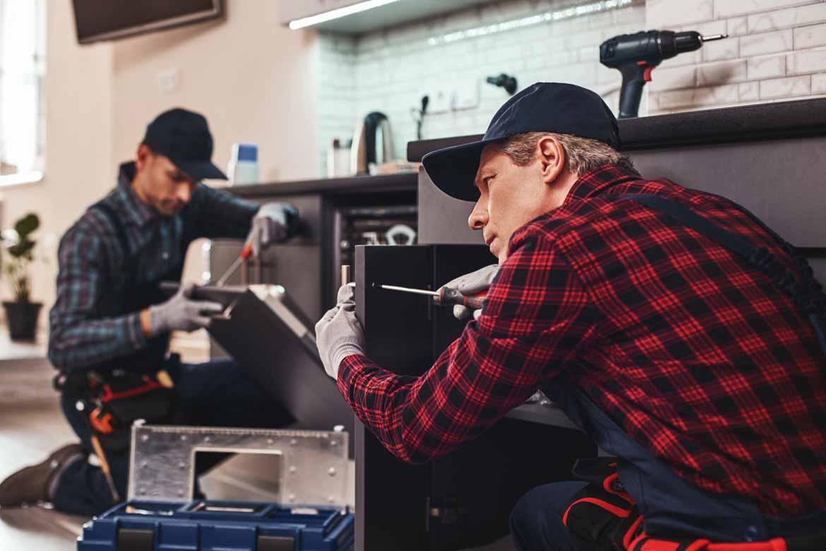 Handwerker im Einsatz