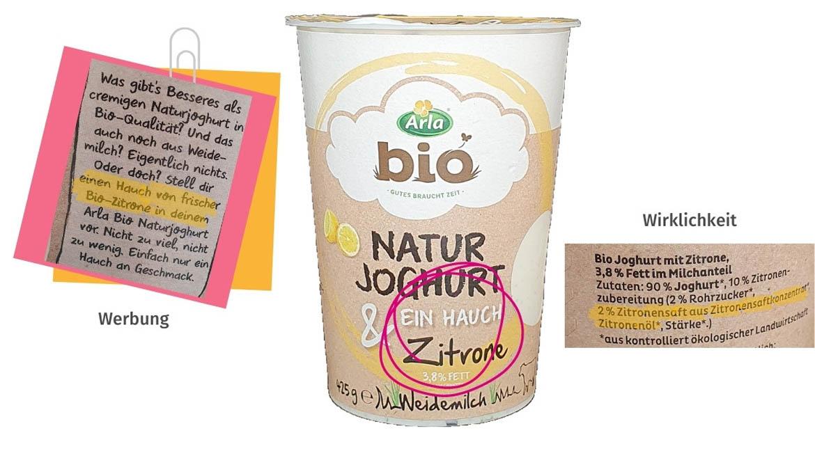 Arla: Auslobung Hauch von Zitrone für Naturjoghurt mit Zitrone (2021)