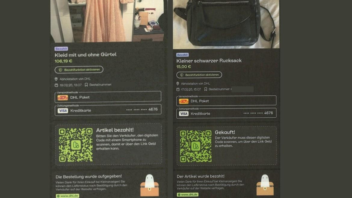 Betrugsmaschen: Anzeigen mit QR-Codes auf Kleinanzeigenportal