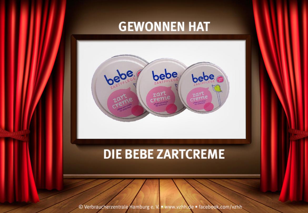 Mogelpackung des Jahres: Bebe Zartcreme Gewinner 2015