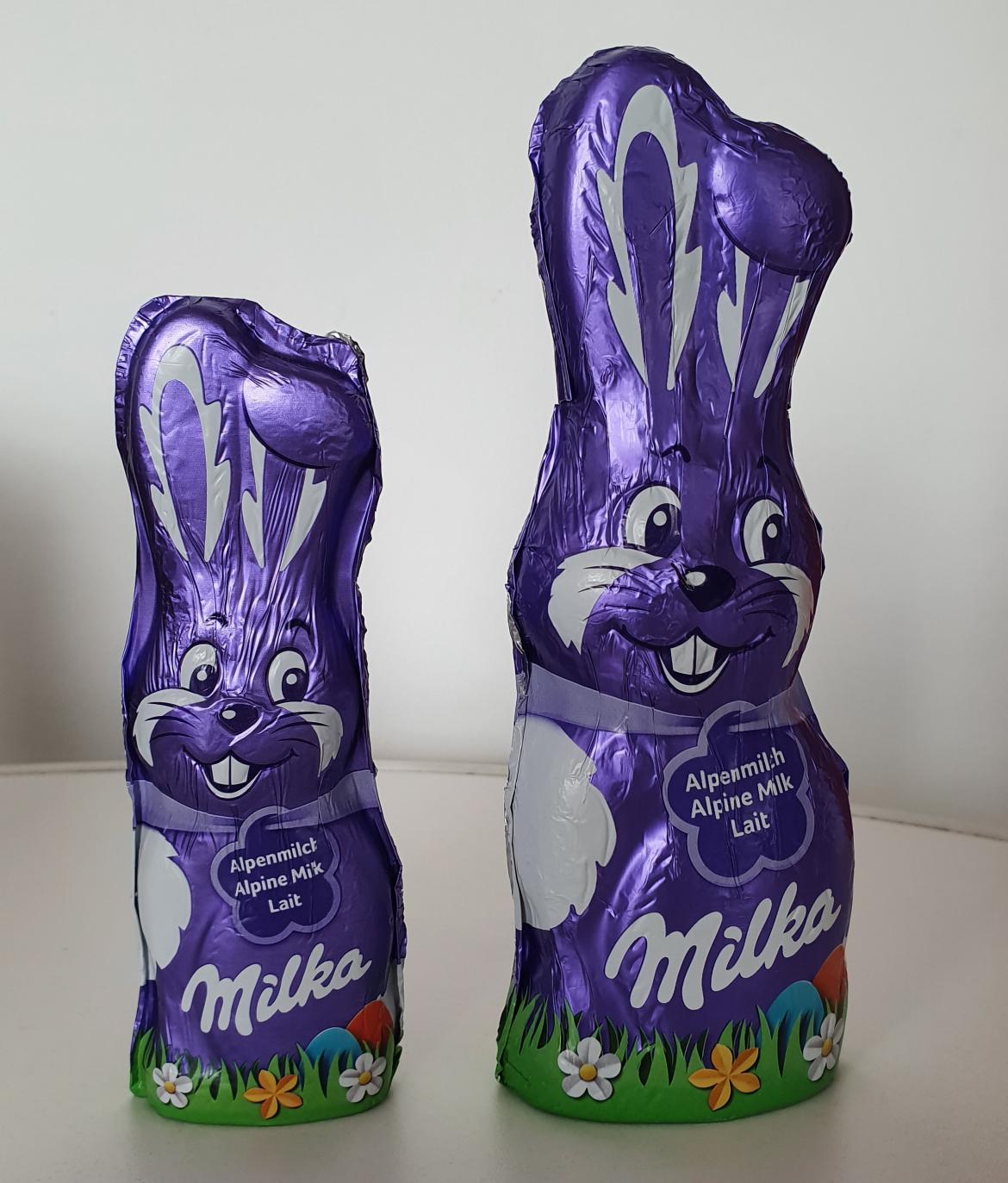 Bildmaterial: Milka Schoko-Osterhase von Mondelez (Vorderseite)