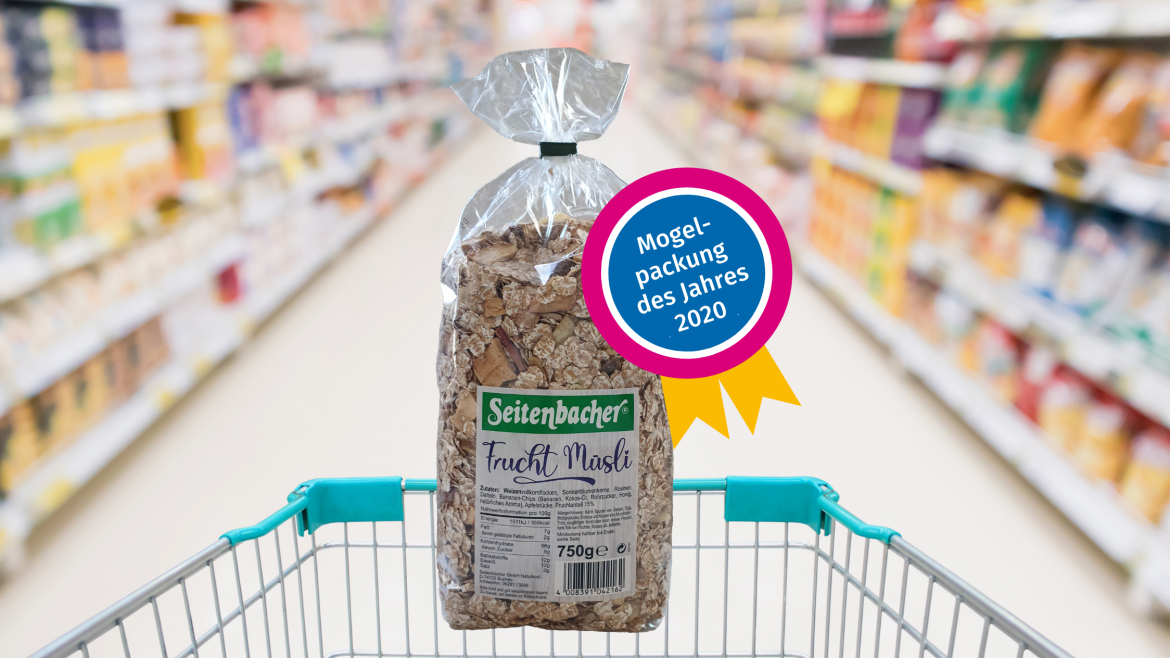 Mogelpackung des Jahres: Seitenbacher Frucht Müsli Gewinner 2020 ohne Banderole (png)