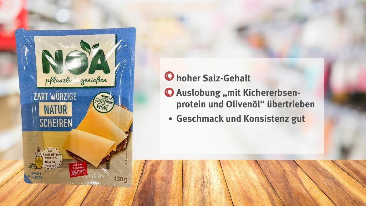 Veganer Käse: Noa Zart Würzige Natur Scheiben im Marktcheck (2023)