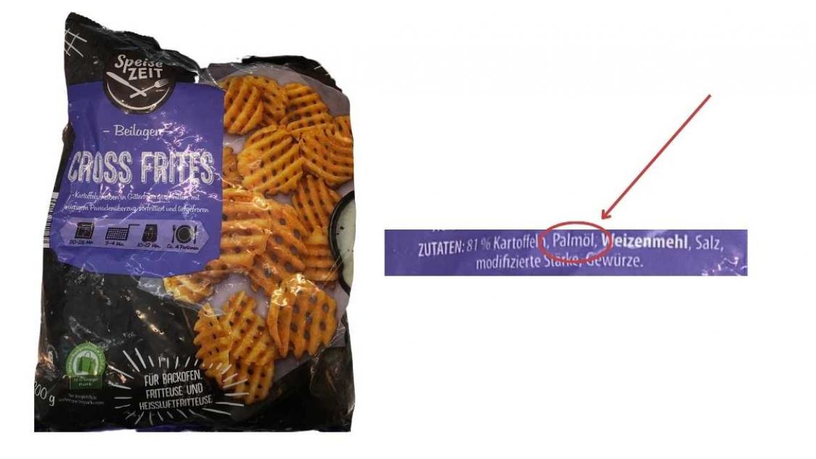 Ölwechsel: Foto von Produkt Speisezeit Cross-Frites mit Palmöl (2023)