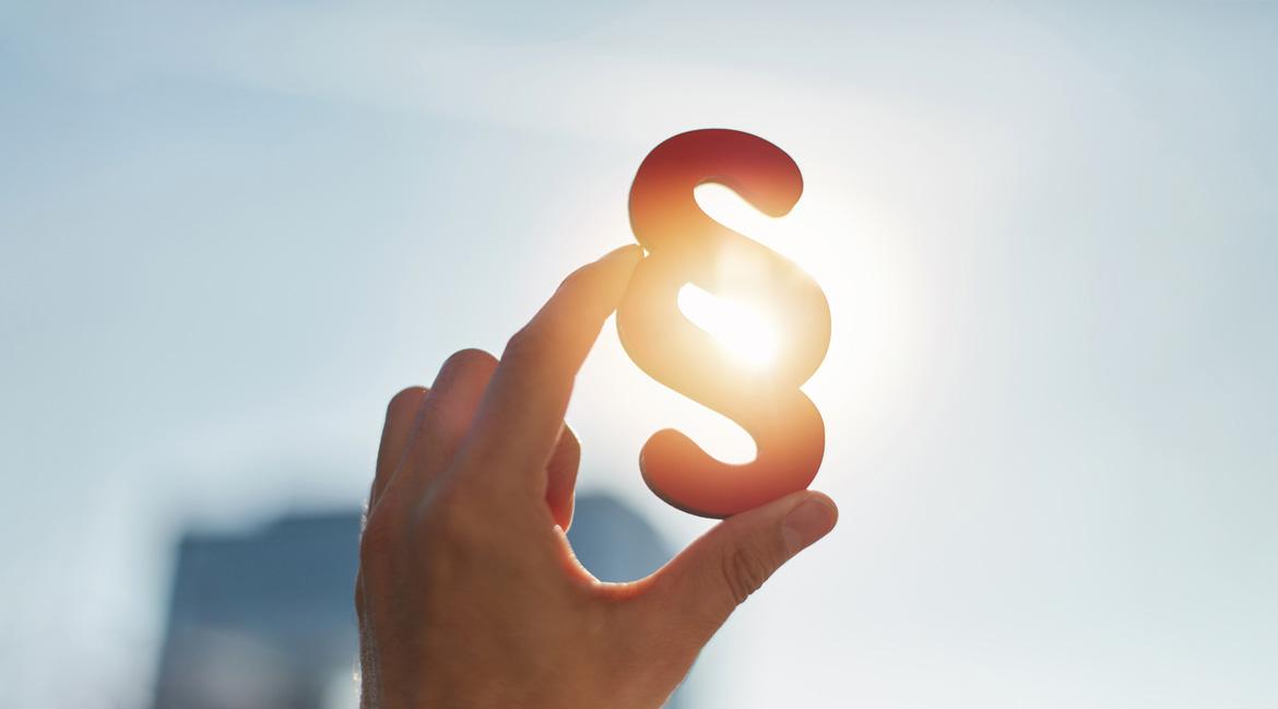 Paragraph im Sonnenlicht