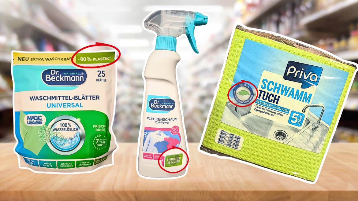 Greenwashing: Weitere Produkte mit Umwelt- und Nachhaltigkeitsaussagen