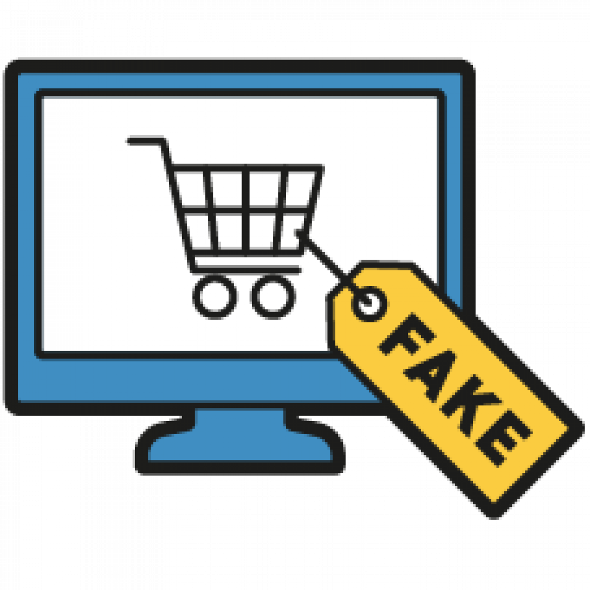 Internetkriminalität: Icon zu Fake-Shops