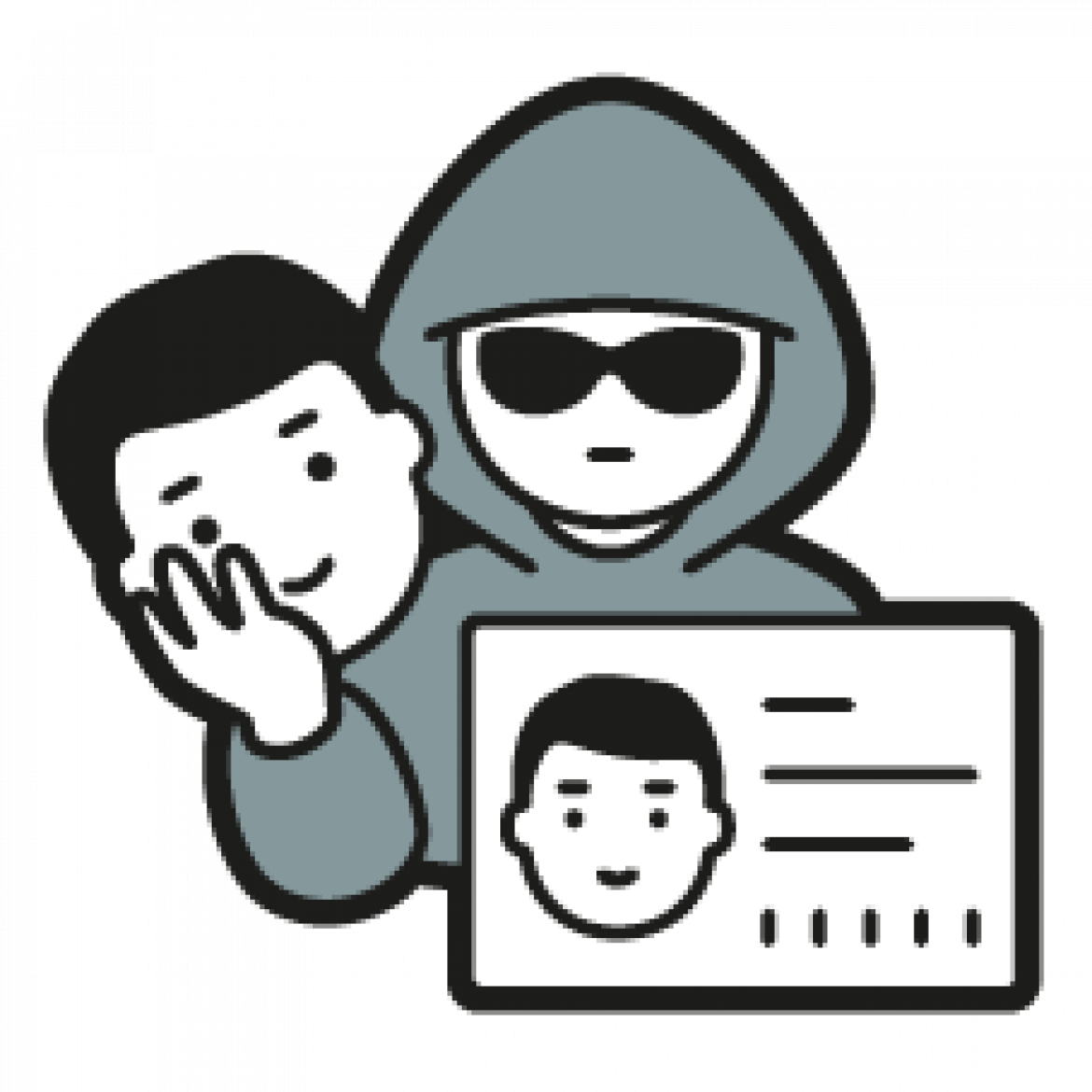 Internetkriminalität: Icon zu Identitätsdiebstahl
