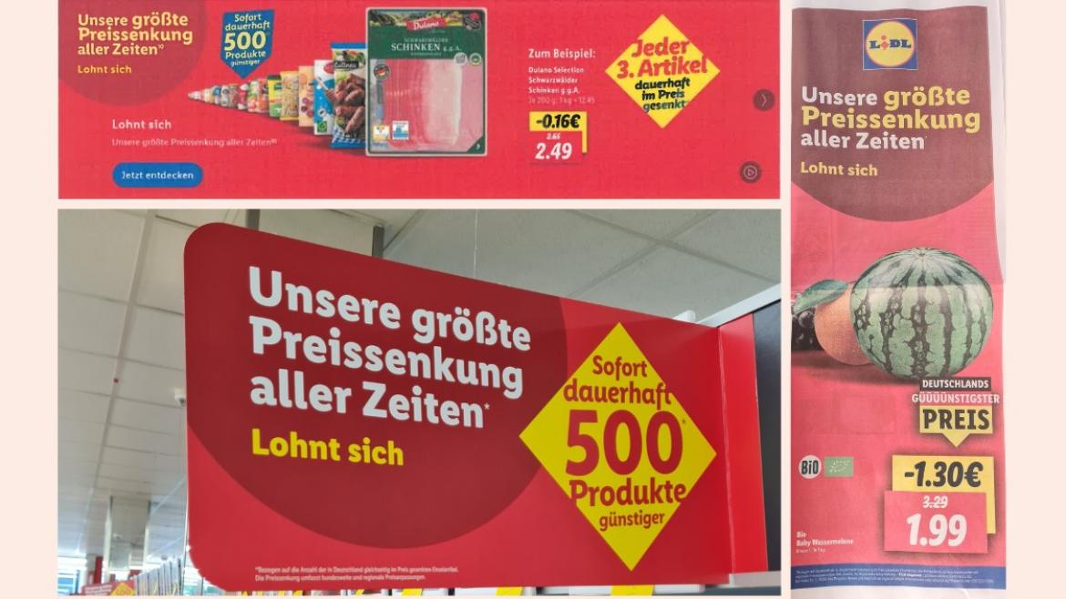 Lidl: Werbung für Kampagne zur Preisreduzierung (2025)