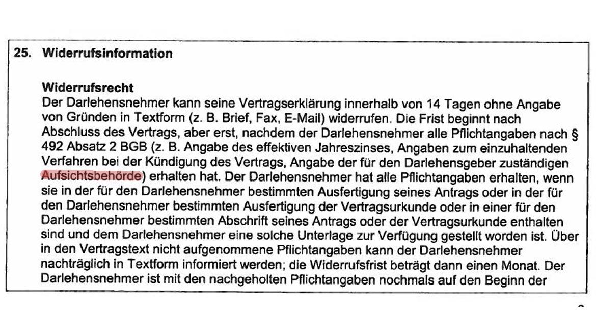 Kreditwiderruf Mit Aufsichtsbehorde Verbraucherzentrale Hamburg