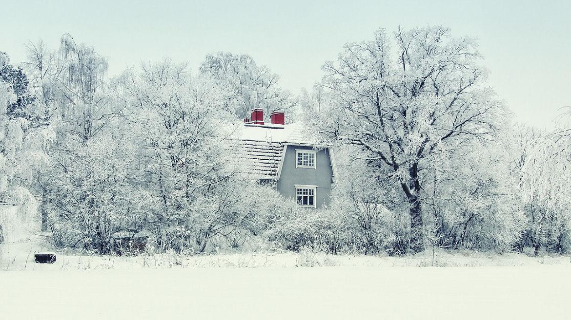 Haus im Schnee