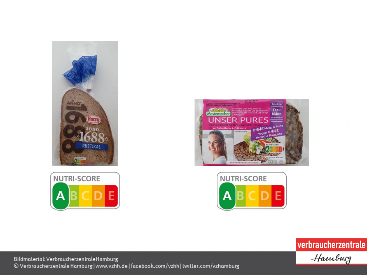 Nutri-Score: Produktbeispiel Brot