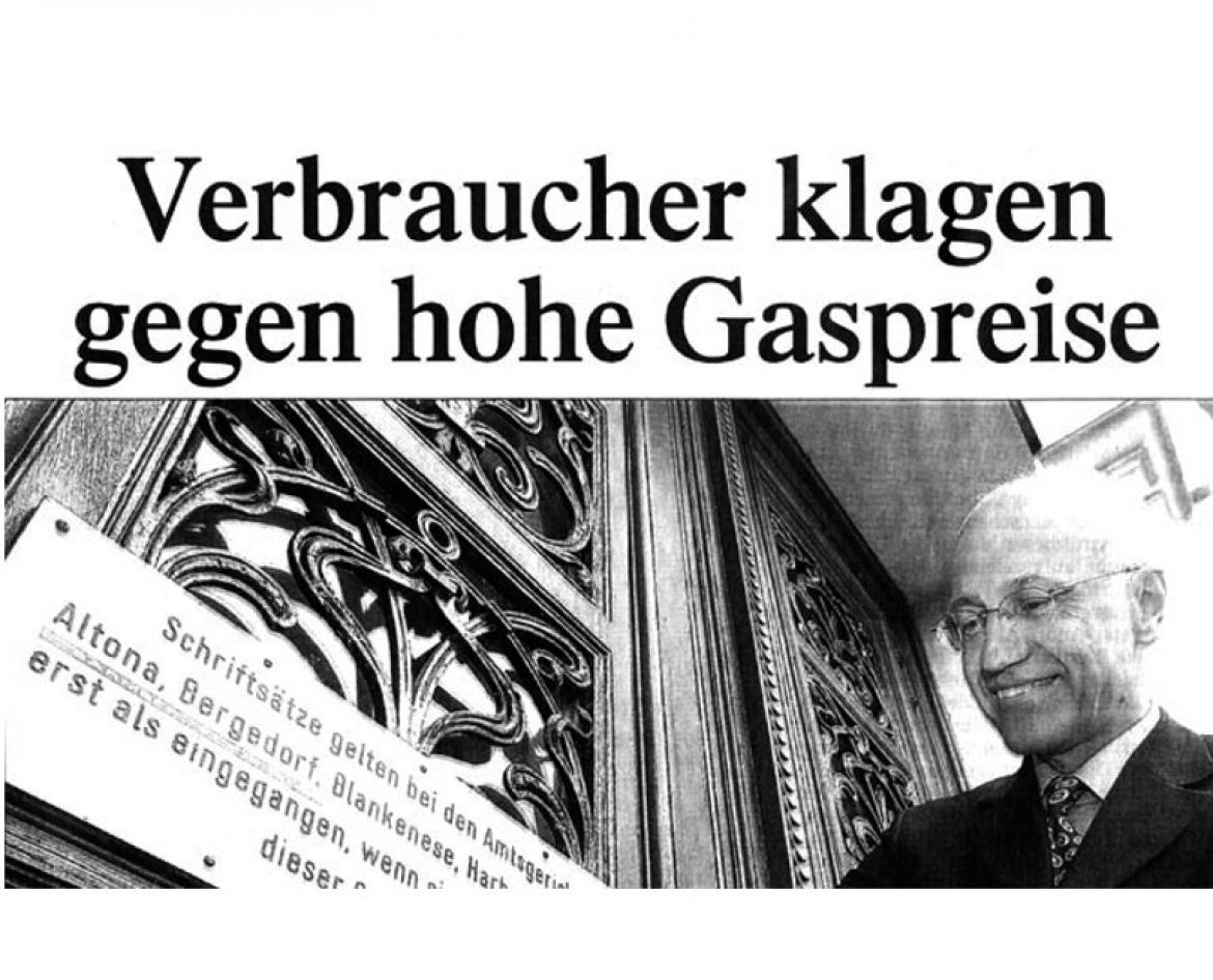 Artikel "Verbraucher klagen gegen hohe Gaspreise" (2005)