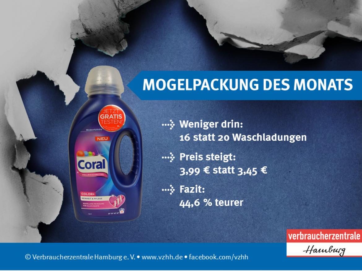 Infografik zur Mogelei von Unilever bei Coral Color +