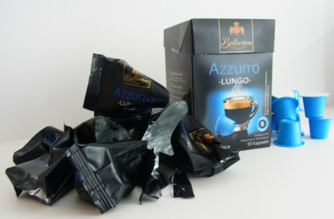 Verpackungsmüll aus einer Packung Bellarom Kapselkaffee von Lidl