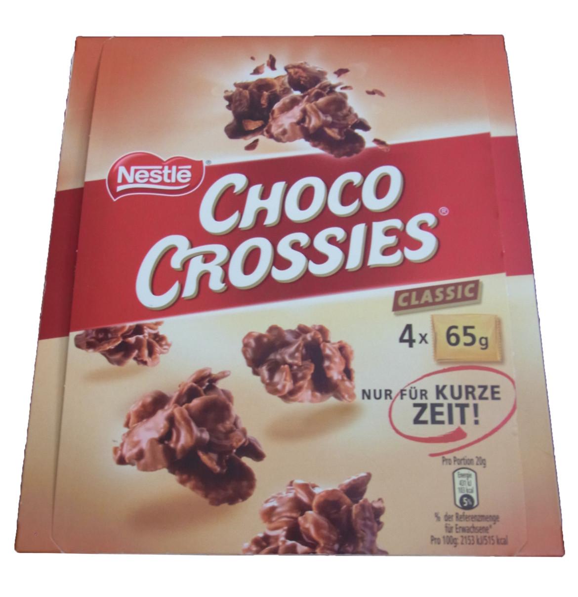 Eine Packung Nestle Choco Crossies XXL