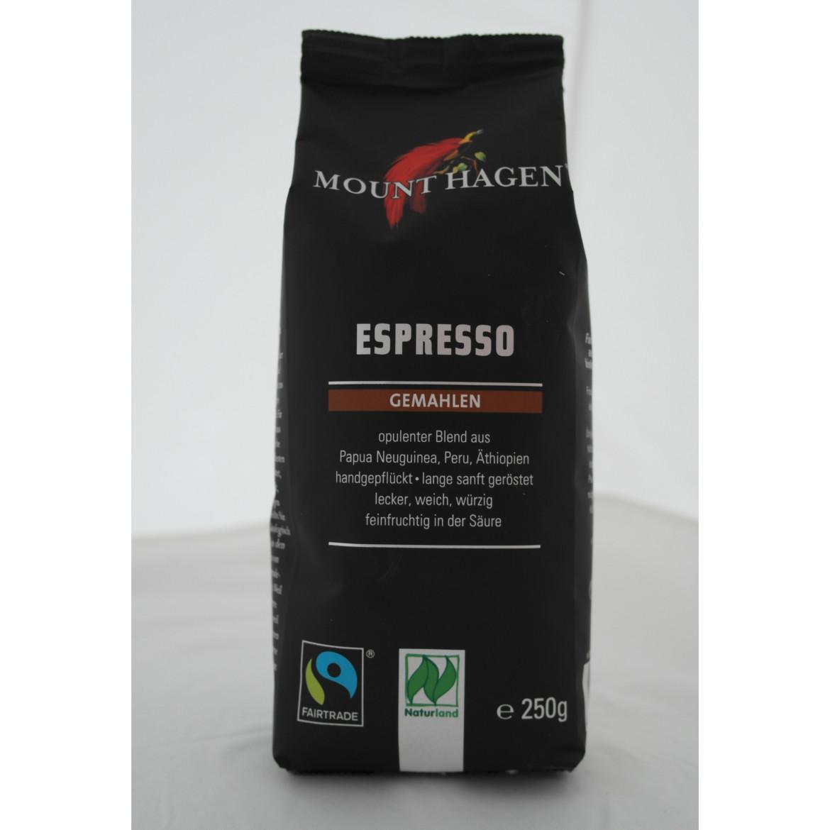 Fairtradekennzeichnung: MountHagen Espresso