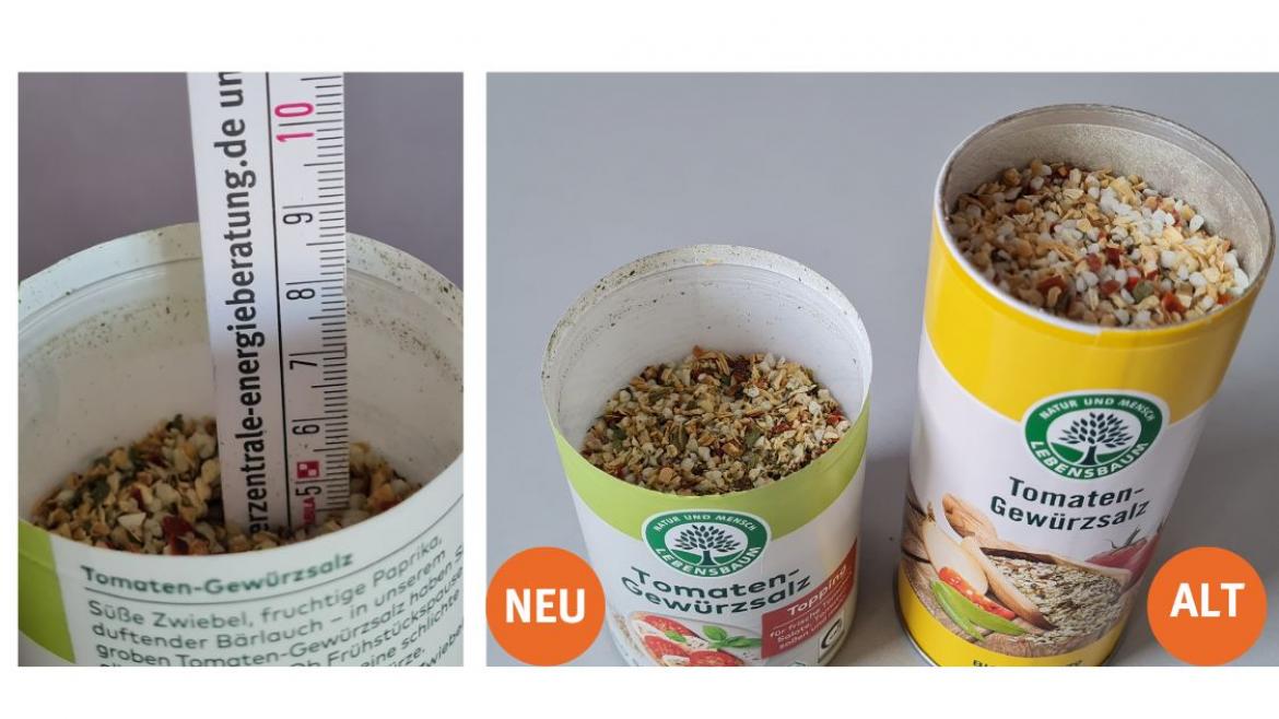 Lebensbaum Tomaten-Gewürzsalz Offene Packungen im Alt-Neu-Vergleich (2024)