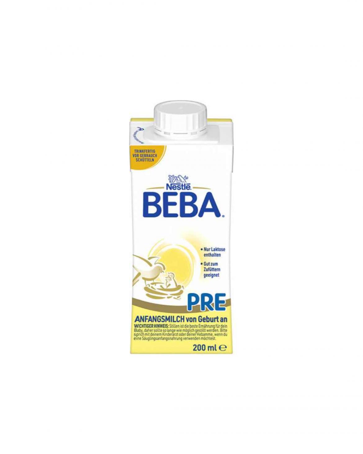 Rückruf Beba Pre 200 ml Tetrapack wegen Cereulid