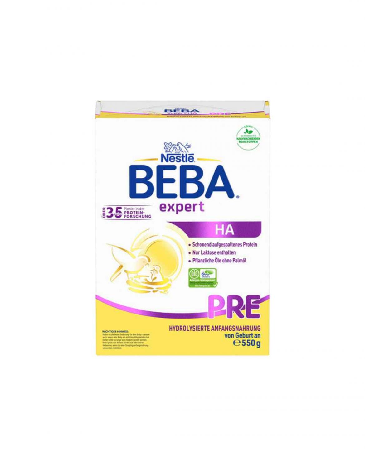 Rückruf Beba HA Pre 550g wegen Cereulid