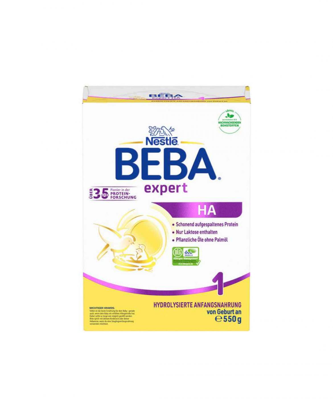 Rückruf Beba HA 1 550g wegen Cereulid