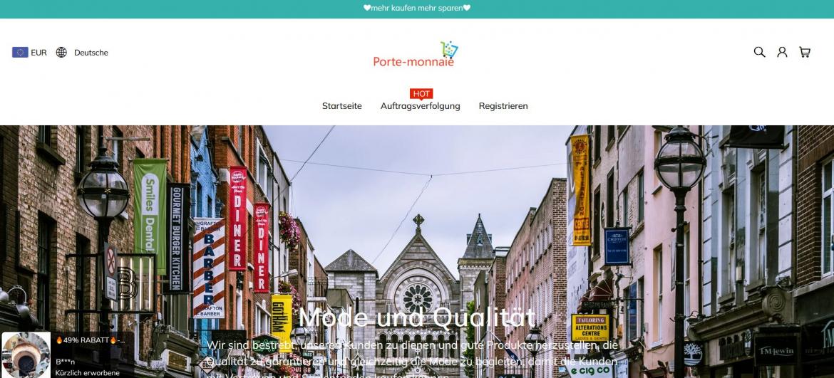 Fake-Shop: porte-monnai.de (2023)