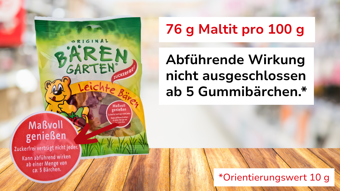 Marktcheck zuckerfreie Süßigkeiten Bären Garten 