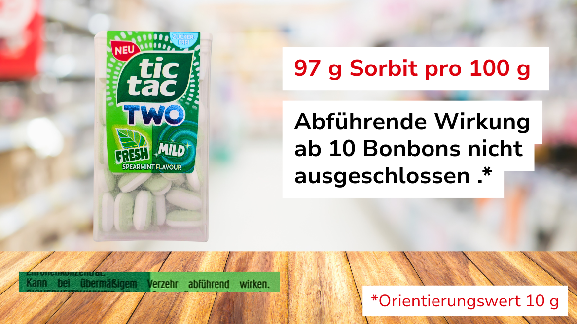 Marktcheck zuckerfreie Süßigkeiten Tictac