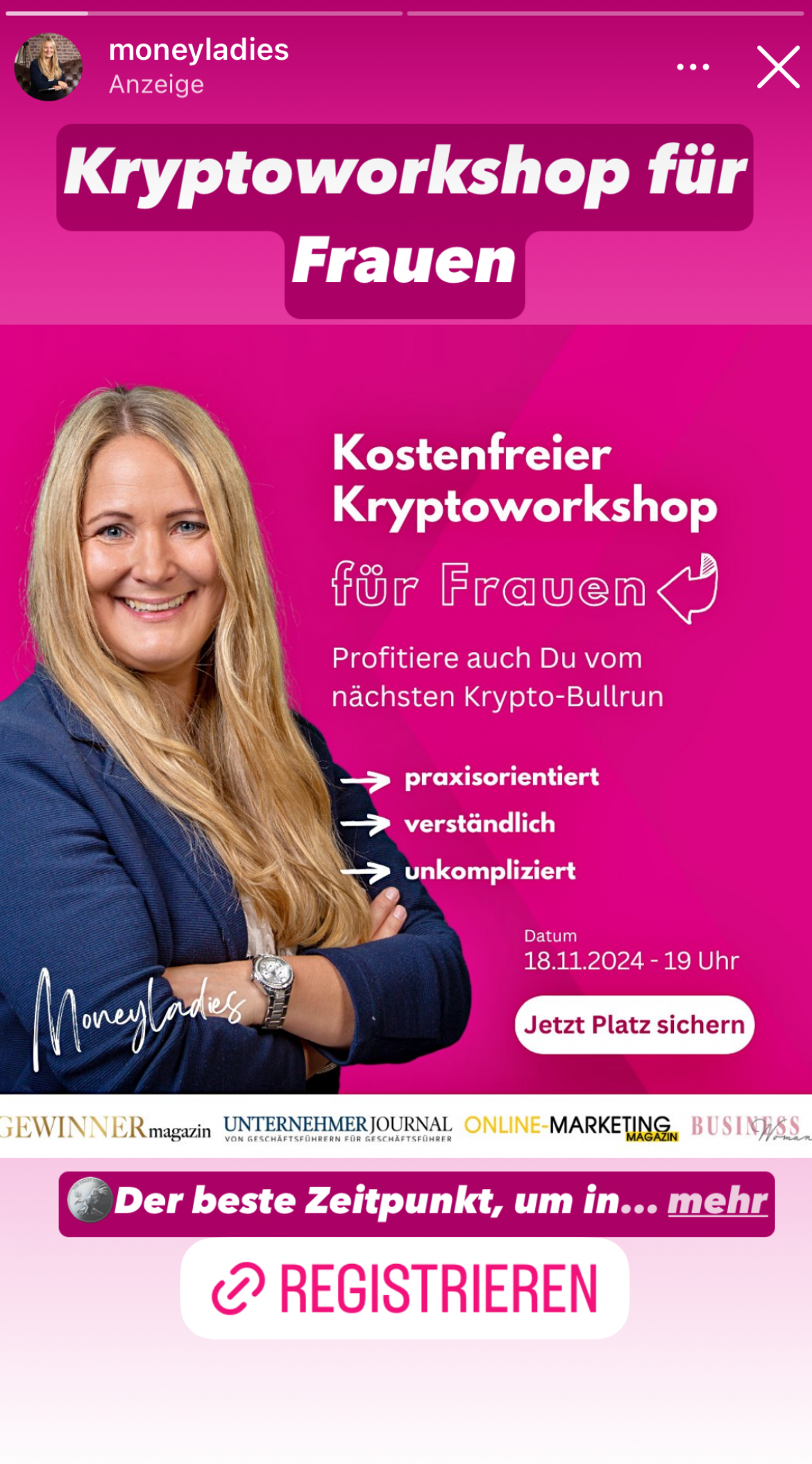Moneyladies - Michaela Harlacher GA Mogelpackungen 