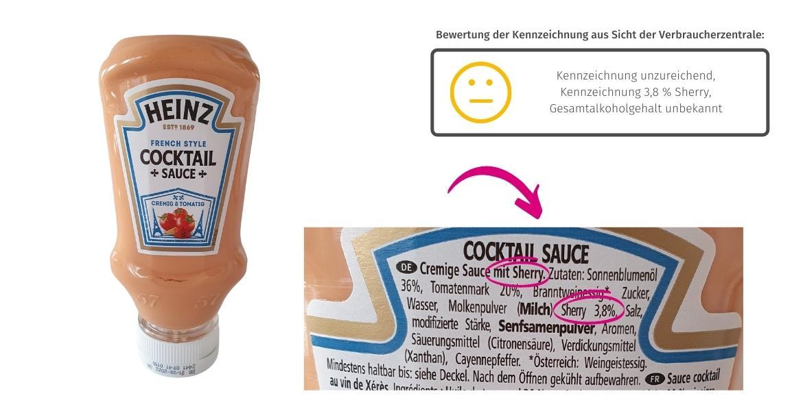 Alkohol in Lebensmitteln: Heinz Cocktailsauce (2021)