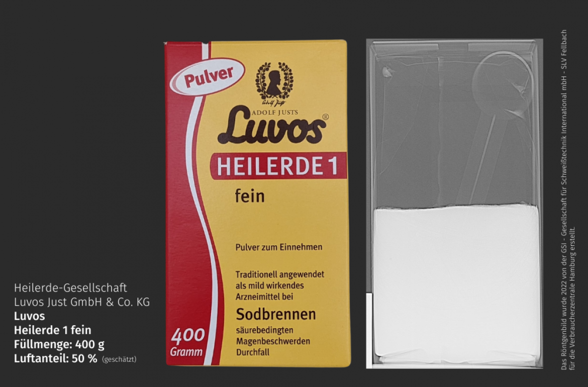 Röntgenbild Luftpackung 2022 Luvos Heilerde