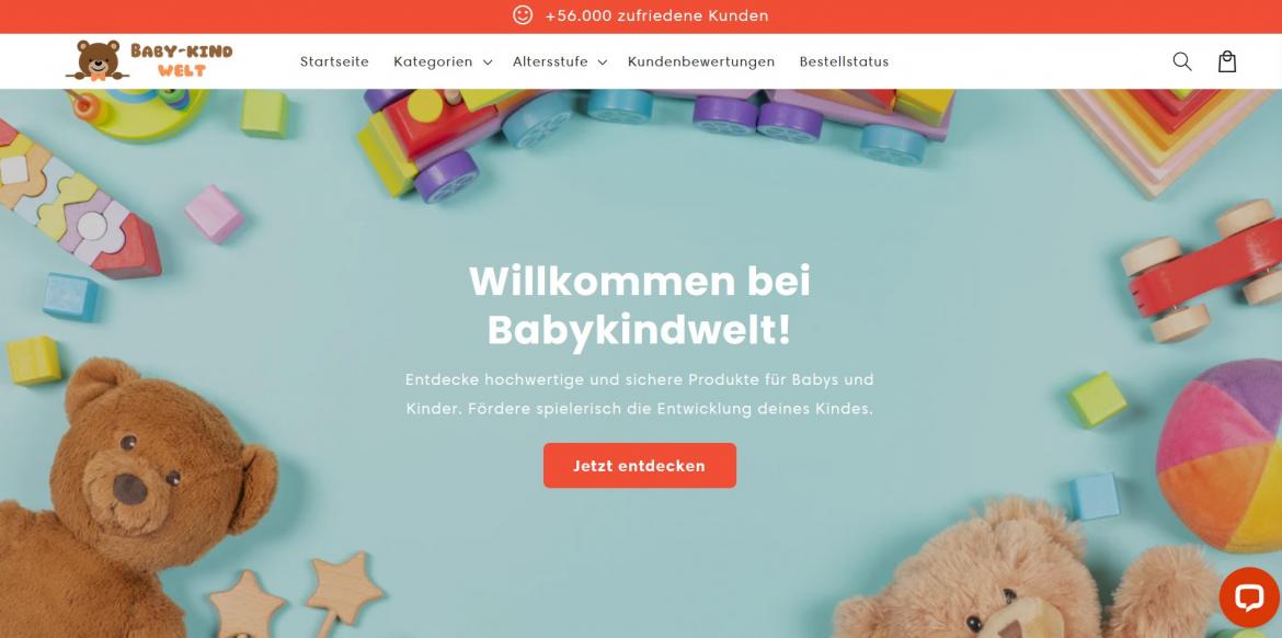 China-Shop: babykindwelt.de (2025)