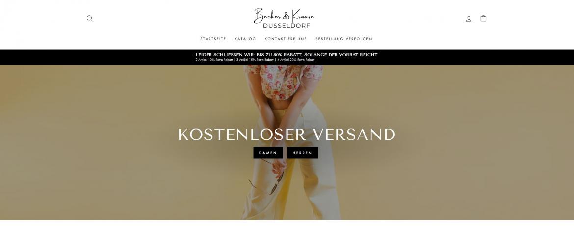 China-Shop: beckerundkrause.de (2025)