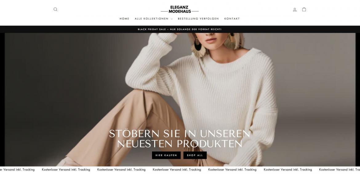 China-Shop: eleganzmodehaus.de (2025)