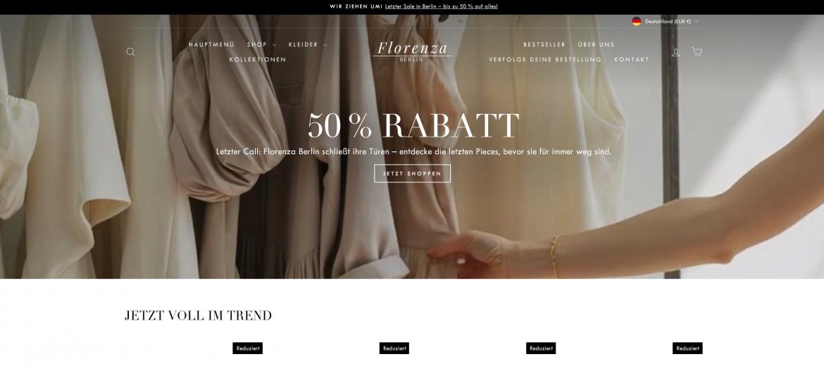 China-Shop: florenzaberlin.com (2025)