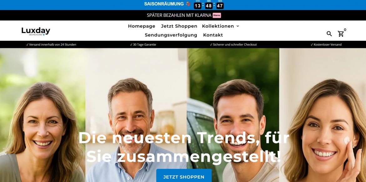 China-Shop: luxday.de (2025)