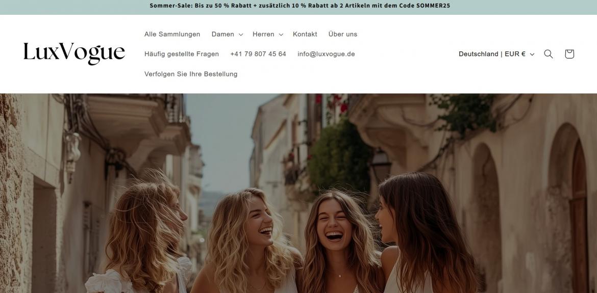 China-Shop: luxvogue.de (2025)
