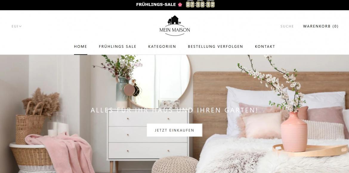 China-Shop: meinmaison.de (2025)