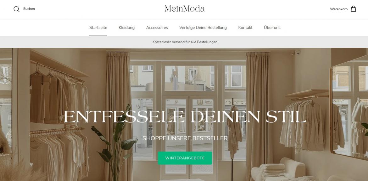 China-Shop: meinmoda.de (2025)
