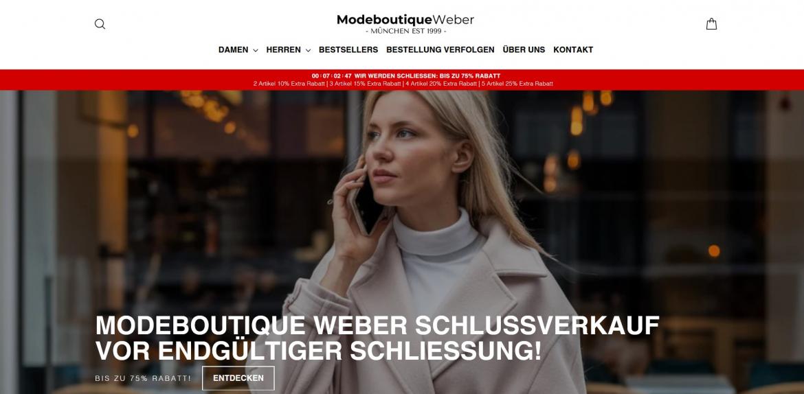 China-Shop: modeboutiqueweber.de (2025)